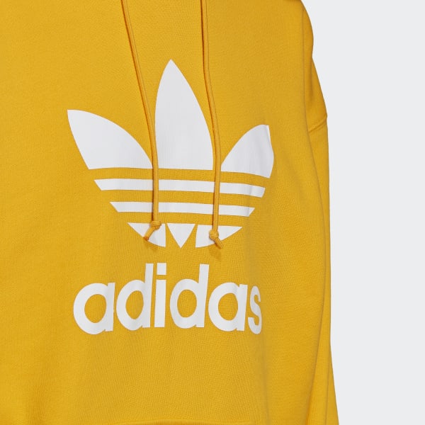 Amarelo Blusa Capuz adidas Adicolor Trefoil GVU40