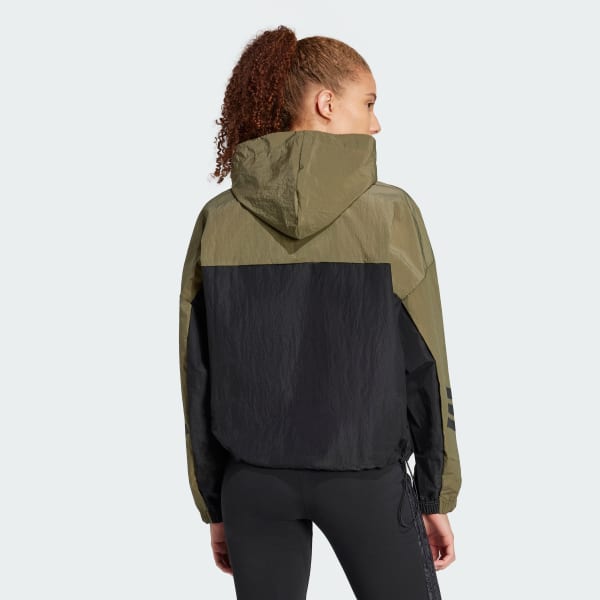 Green Future Icons 3-Stripes Windbreaker