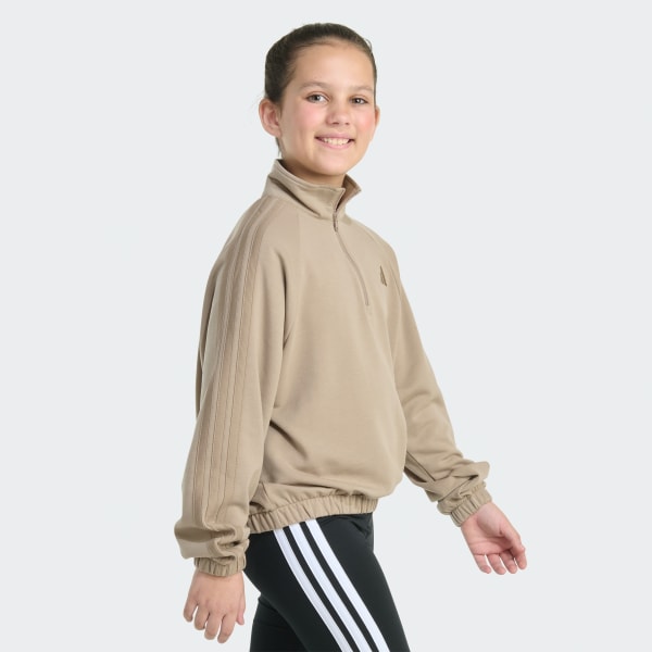 Marron MOCK QTR ZIP TRAINING PLLOVER