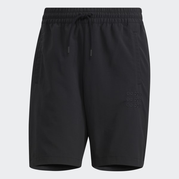 Black Comfort Essentials Plus Woven Shorts