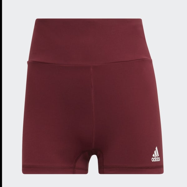 Bordowy Yoga Essentials High-Waisted Short Tights CD734