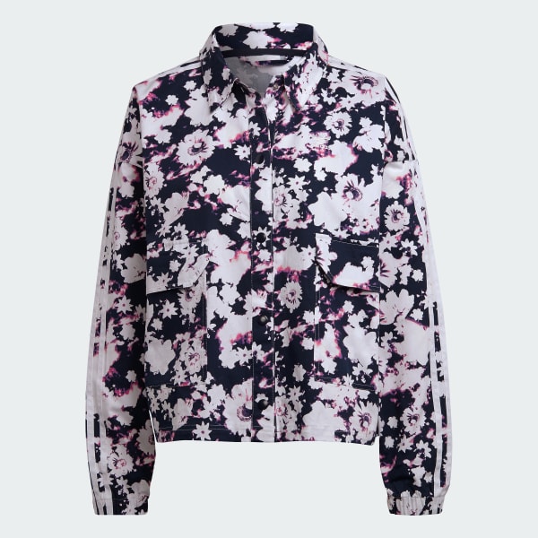 Chamarra intimitated de flores adidas