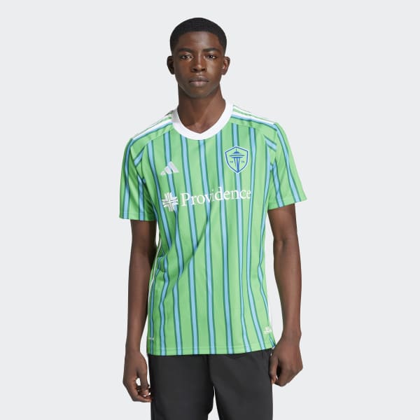 【新品】GREEN CLOTHING REGULAR INNER 24-25 adidas Seattle Sounders FC 24/25 Home Jersey - Green | Free