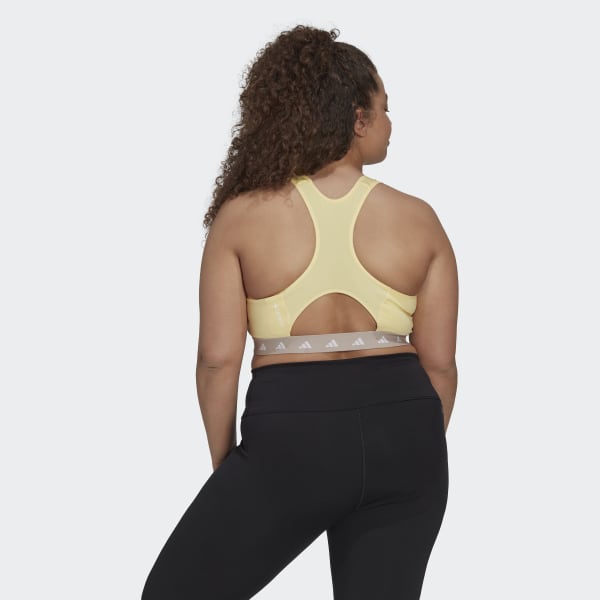 zlutá Podprsenka Powerreact Training Medium-Support Techfit (plus size) F6305