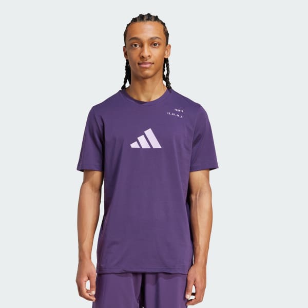 Ungu T-Shirt Grafis Tenis Category