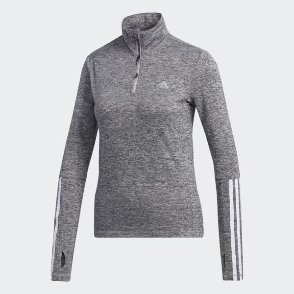 adidas Intuitive Warmth 1 4 Zip Long Sleeve Sweatshirt Grey