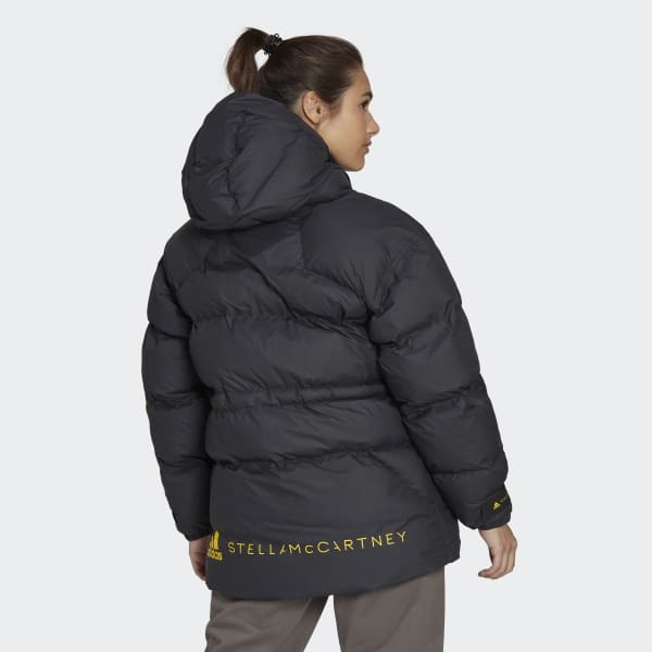 Schwarz adidas by Stella McCartney Mid-Length Padded Winter Jacket QD082