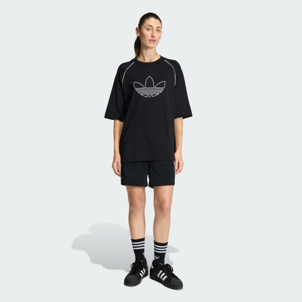 Preto CAMISETA OVERSIZED (ADILENIUM)