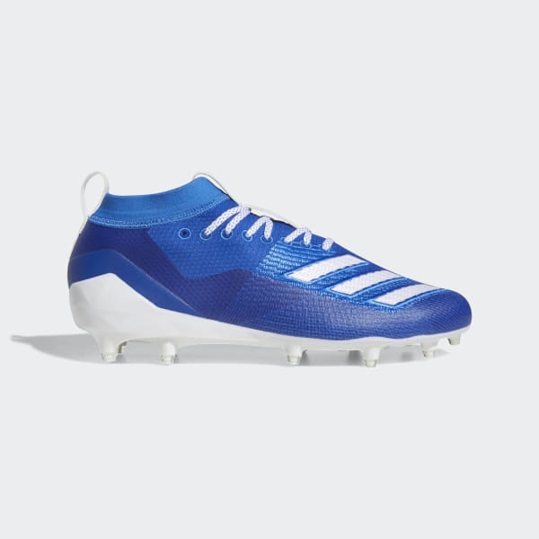 all blue football cleats