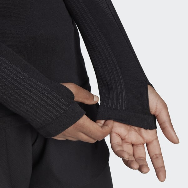 Svart X-City Running Knit Long Sleeve Genser TT565