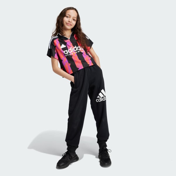 Black Tiro Crop Tee Kids