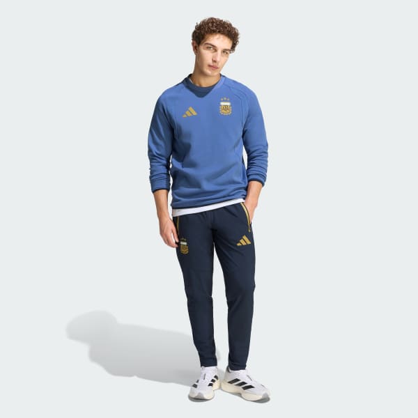 adidas Argentina Tiro Travel Crew Jumper - Blue | Free Shipping