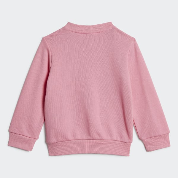 Rosa Conjunto sudadera cuello redondo y pantalón