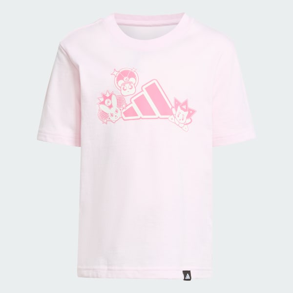Pink Anime Pets Graphic Tee Kids