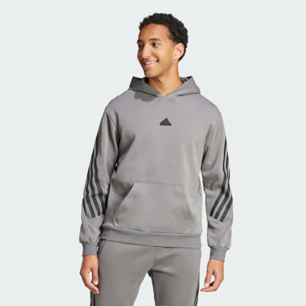 Γκρι Future Icons 3-Stripes Hoodie