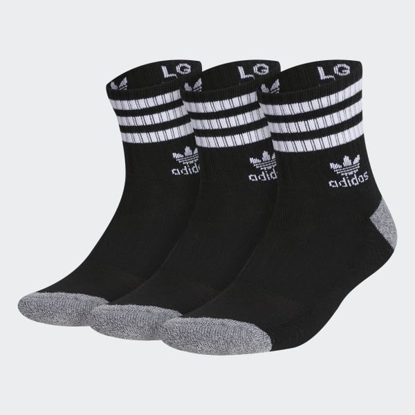 adidas Roller High Quarter Socks 3 - Black | Unisex Lifestyle | adidas US