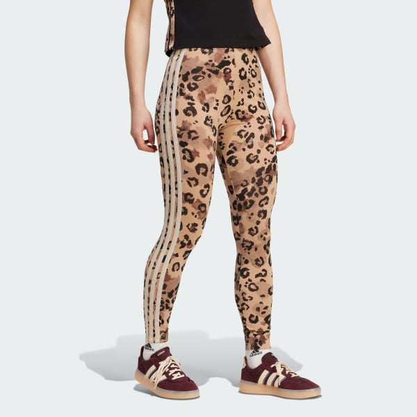 Multicolore Legging taille haute 3 bandes à imprimé animal