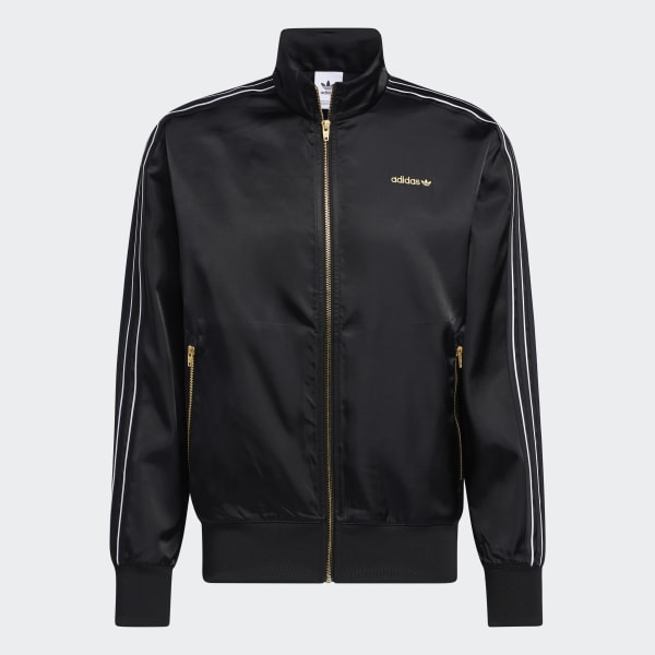 Noir Veste de survêtement adidas SPRT Firebird Satin JJS26