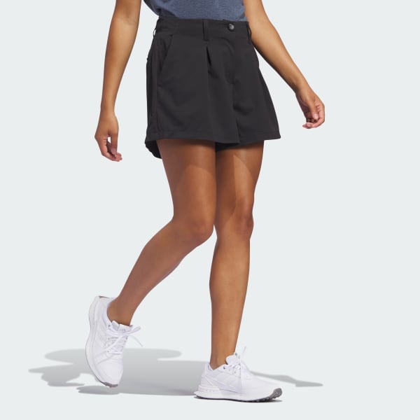 Black Go-To Pleated Shorts