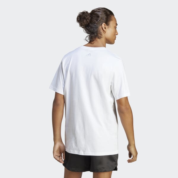 White Essentials Single Jersey Big Logo T-Shirt