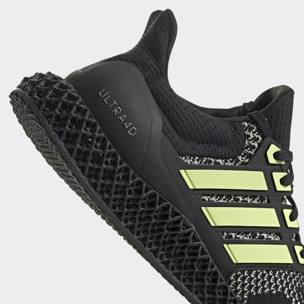 adidas Ultra 4D Running Shoes - Black, Unisex Lifestyle