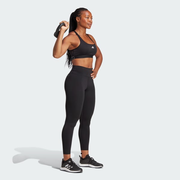 Negro Top Deportivo Powerreact Training Soporte Medio