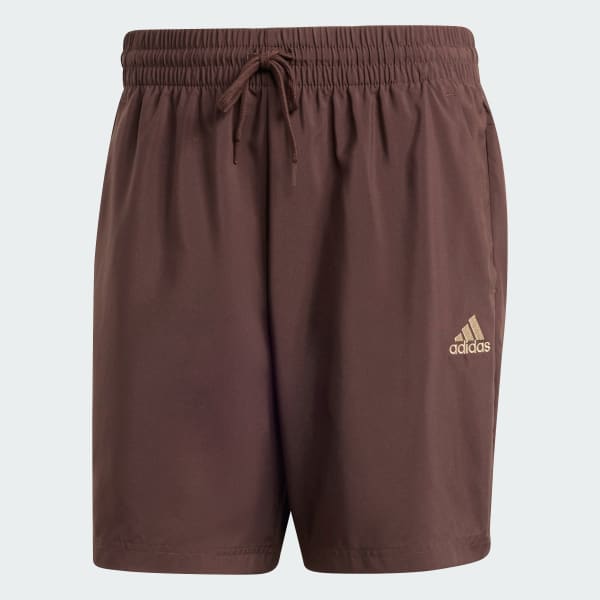 Brown AEROREADY Essentials Chelsea Small Logo Shorts