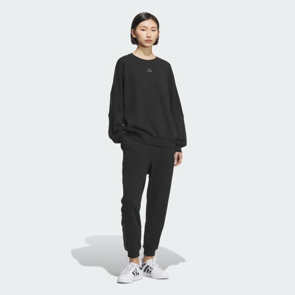 ブラック ワーディング ルーズフィット 9/10丈 フレンチテリーパンツ