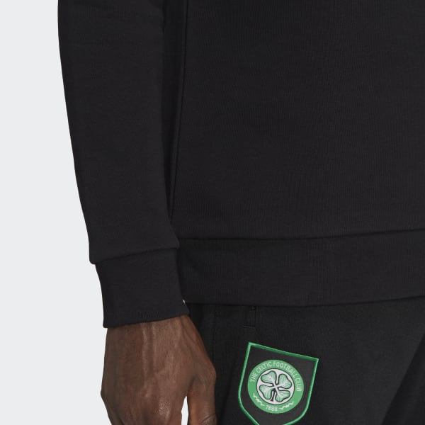 Nero Felpa Essentials Trefoil Crewneck Celtic FC