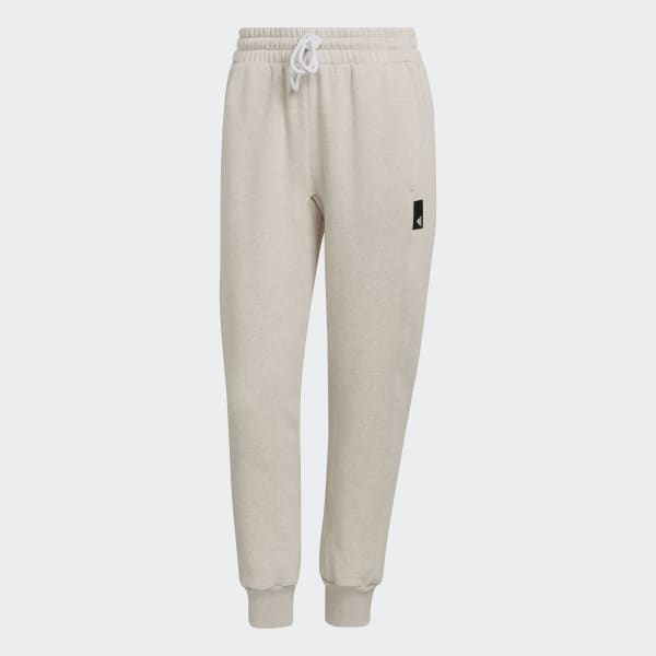 Beige Pantaloni adidas Sportswear Studio Lounge Fleece UG425