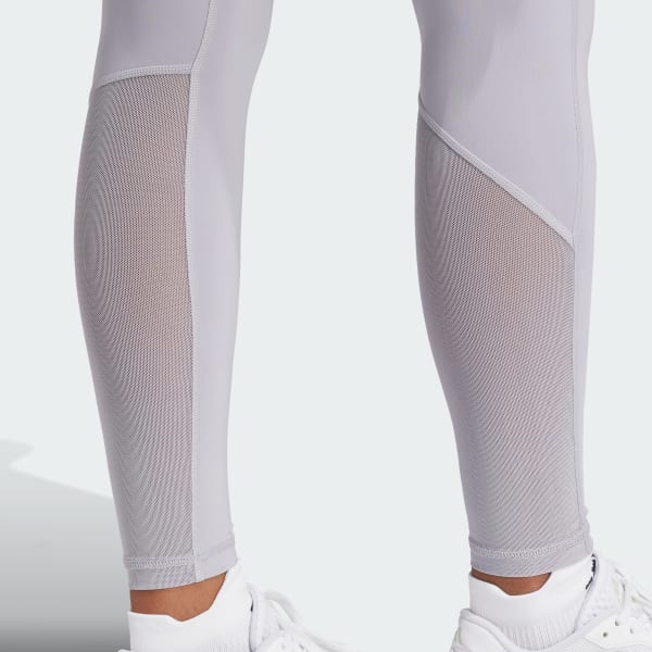 adidas TECHFIT Stash Pocket Full-Length Leggings - Grey