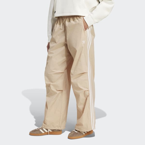 ★★Adairs★★ 3S Woven Parachute Track Pants Beige IY7252 3-