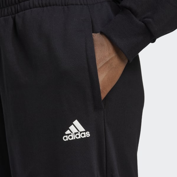 cerná Kalhoty Hyperglam 3-Stripes Oversized Cuffed with Side Zippers QC185