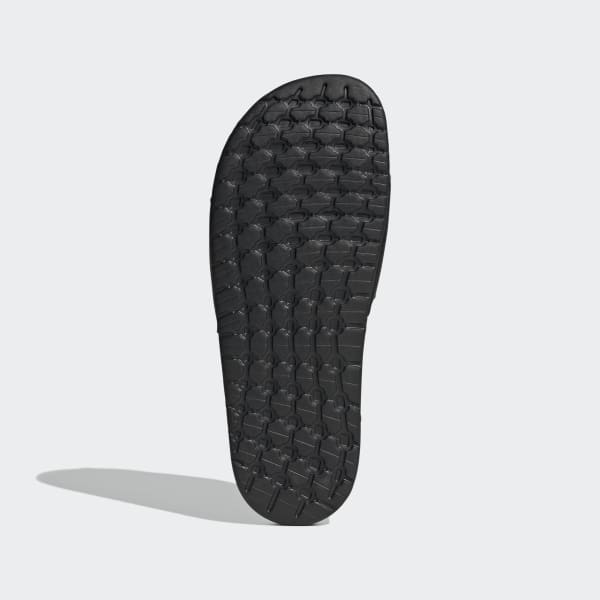all black adidas slippers