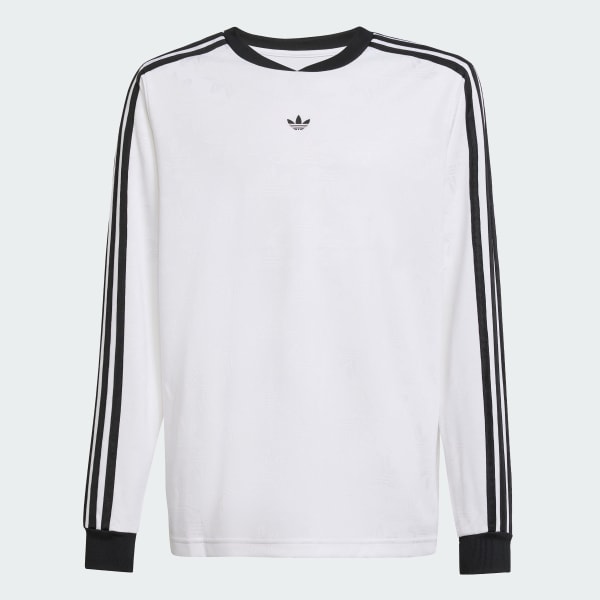 ◆adidas◆ Lucid 3S Long Sleeve Tee White IZ4941 Adidas Select Long Sleeve Tee