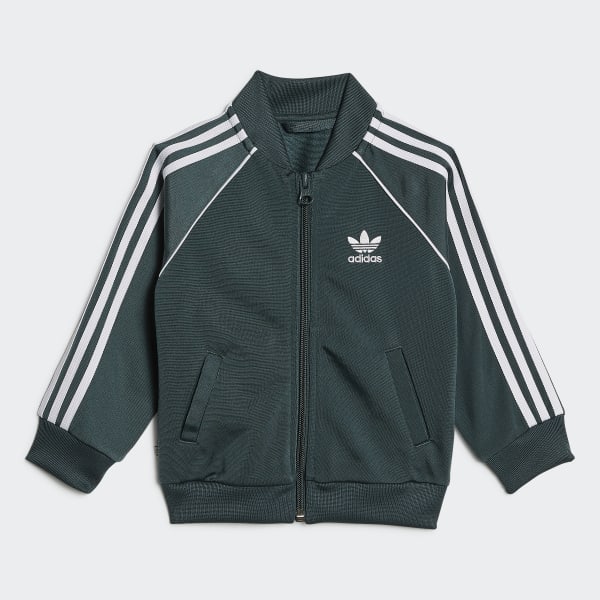 adidas track top green