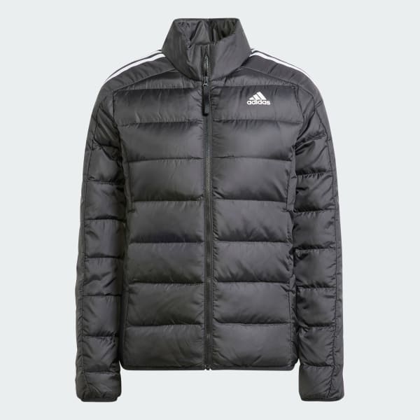 Svart Essentials 3-Stripes Light Dunjacka
