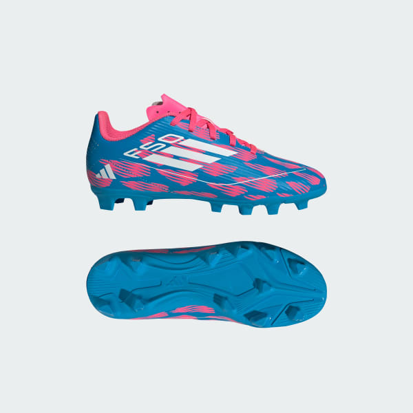 adidas F50 Club Flexible Ground Boots Kids Blue adidas UK