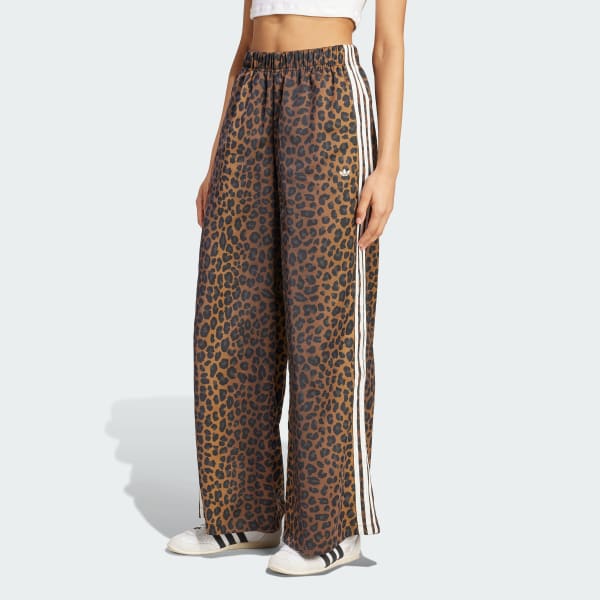 Multicolor Pantalón Satén con Pierna Ancha adidas Originals