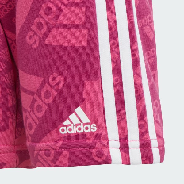 Rosa Shorts Estampado Essentials Infantil