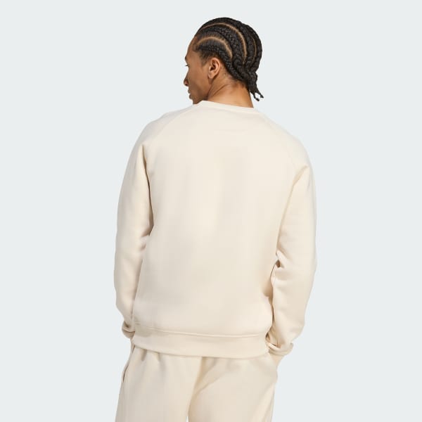 blanc Sweat-shirt ras-du-cou Trèfle Essentials