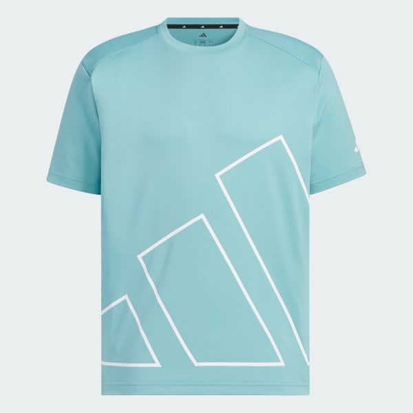 ターコイズ マストハブ レギュラーフィット ビッグロゴ半袖Tシャツ