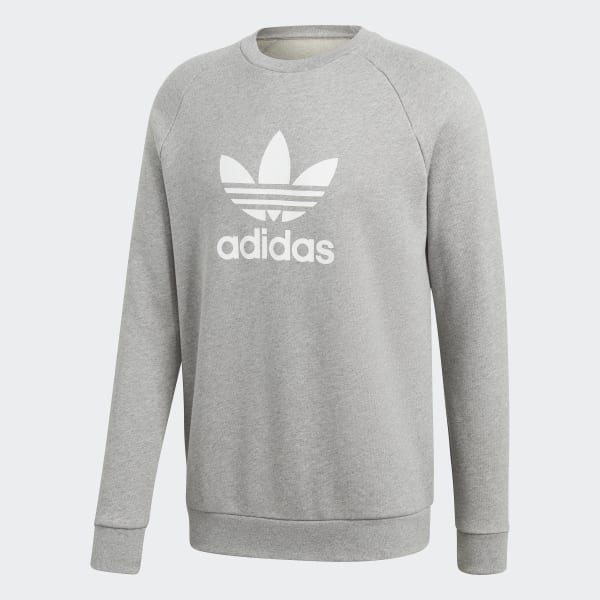 Grey and black adidas sweater top