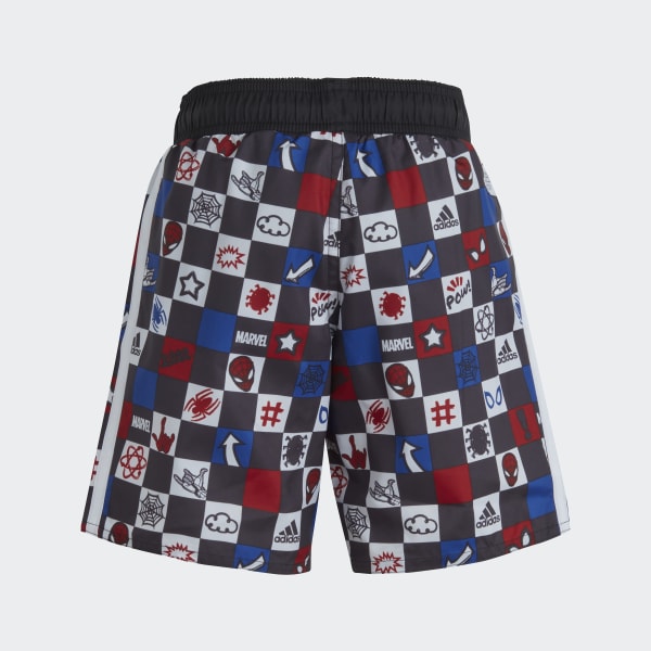 Bialy adidas x Marvel's Spider-Man Swim Shorts