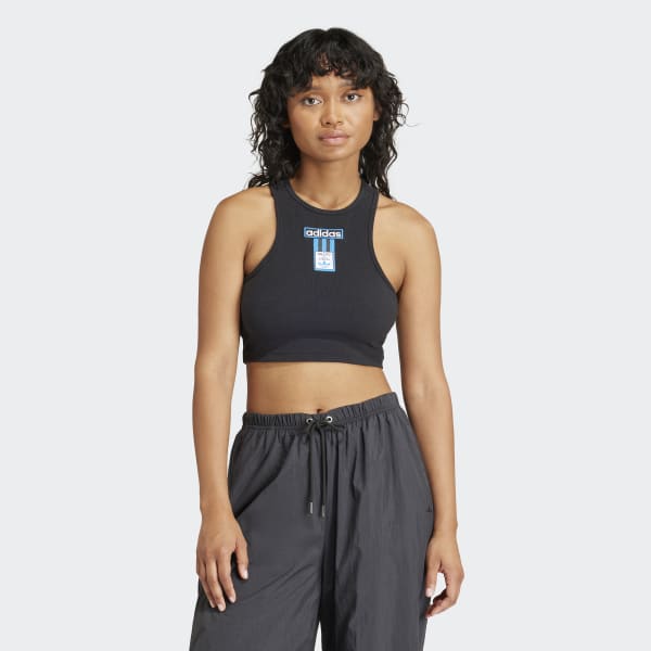 adidas ブラック クロップドトップ IU2456_db21_model.jpg
