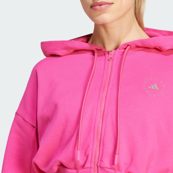 adidas by Stella McCartney Sportswear Cropped Kapuzenjacke Rosa adidas Deutschland