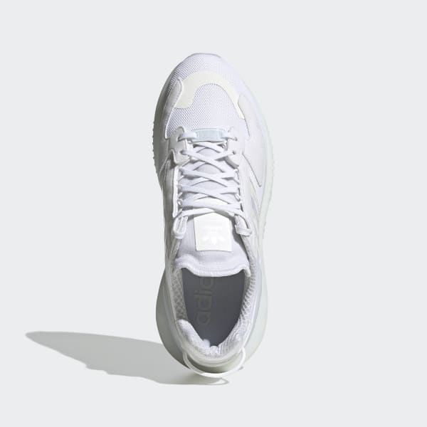White ZX 5K BOOST Shoes LWX66