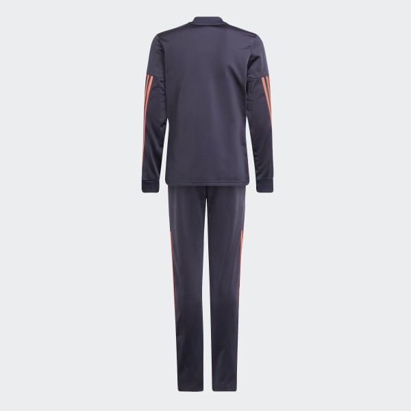 Niebieski AEROREADY 3-Stripes Polyester Track Suit