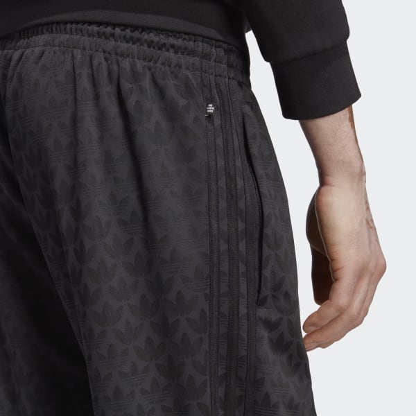 Noir Pantalon de survêtement à motif monogramme