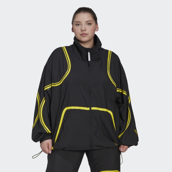 Svart adidas by Stella McCartney TruePace Woven Training Jacket- Plus Size QD683